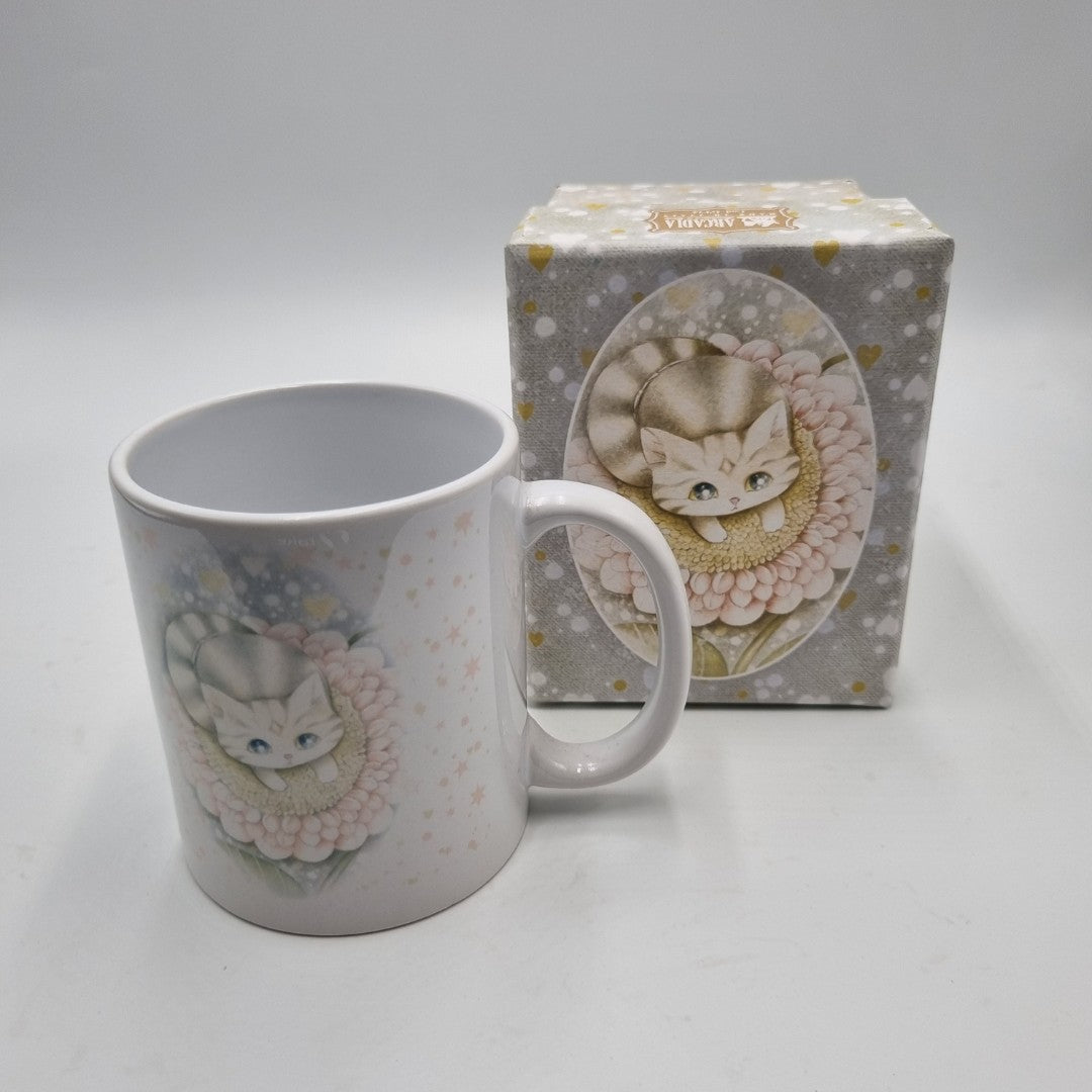 Boule scaldamani e tazza decoro girasole