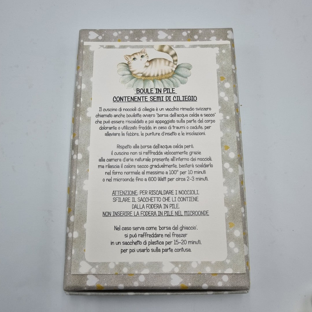 Boule scaldamani e tazza decoro vischio