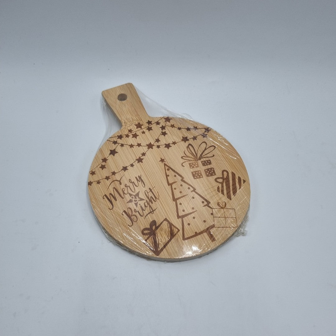 Set Natale con tagliere e coppia strofinacci