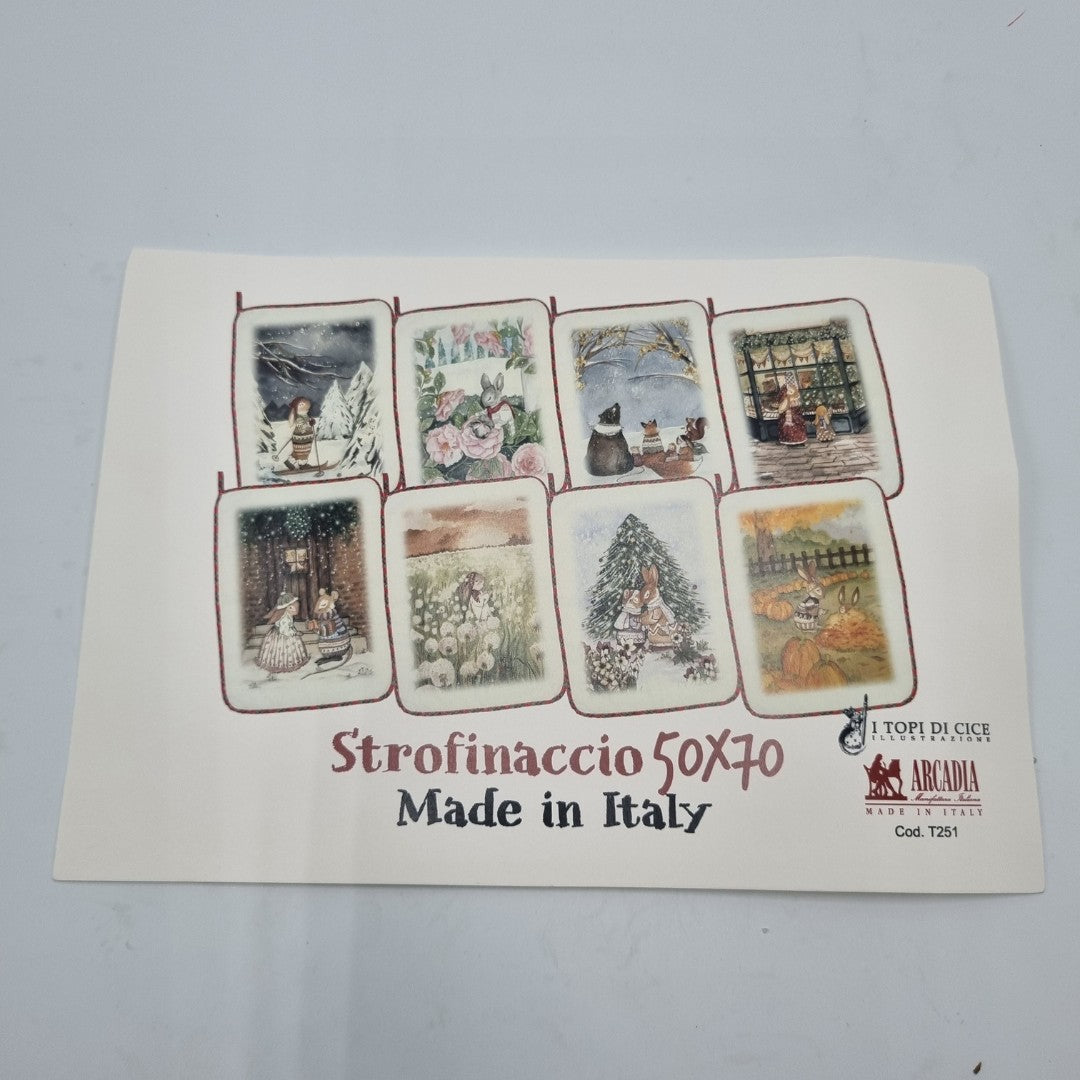 Set Natale con tagliere e coppia strofinacci