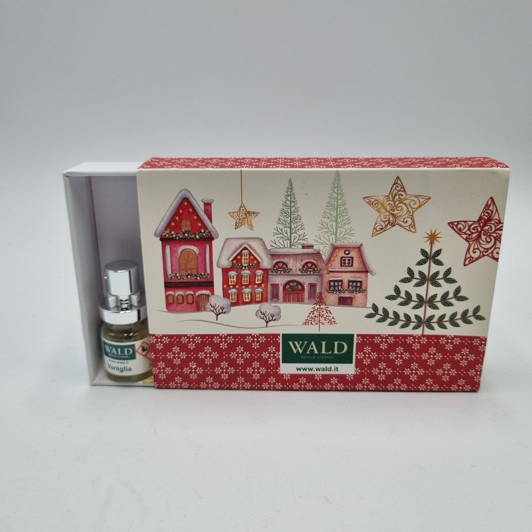 Addobbo angelo con nastro blu e profumo 5 ml