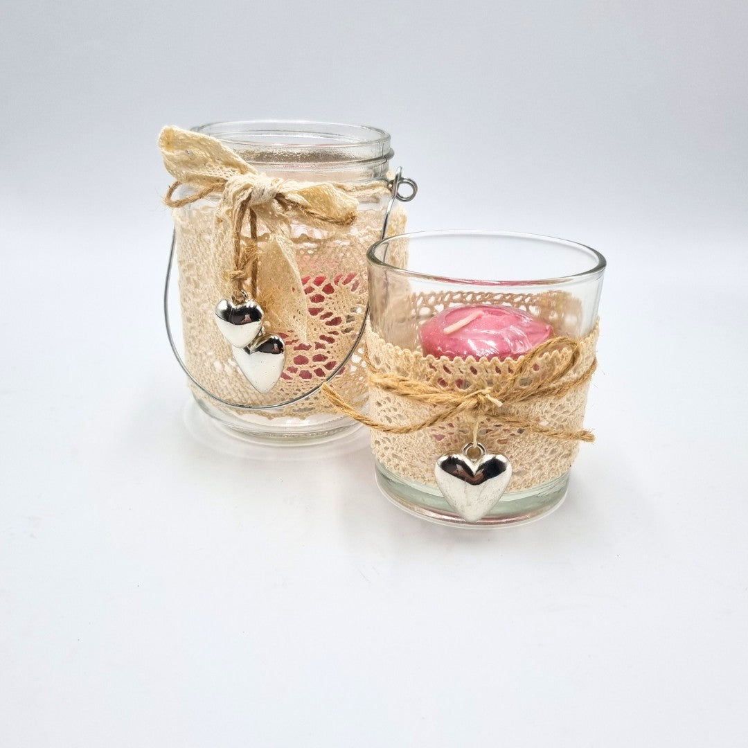 Set porta candela con candela votiva Yankee Candle