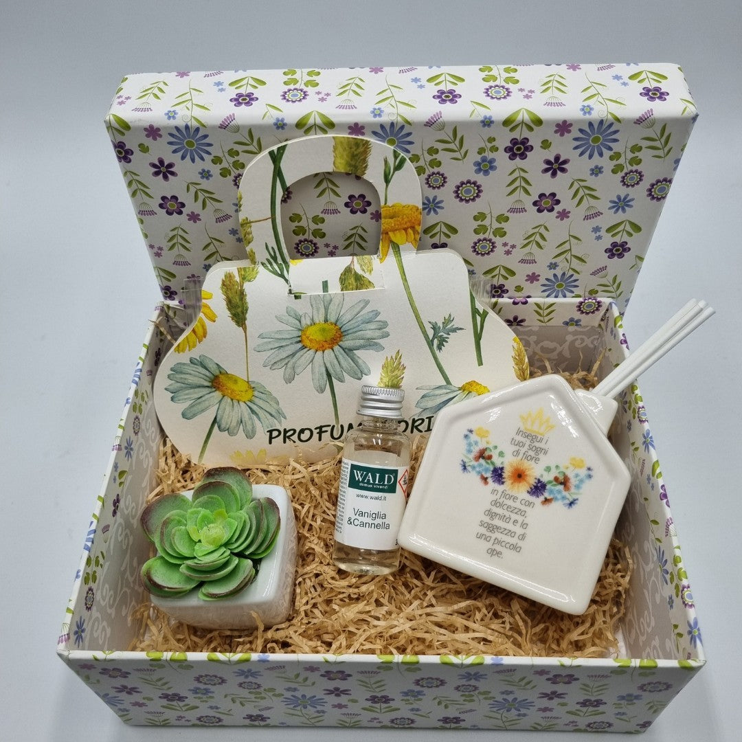 Scatola regalo con profumatore Wald casetta
