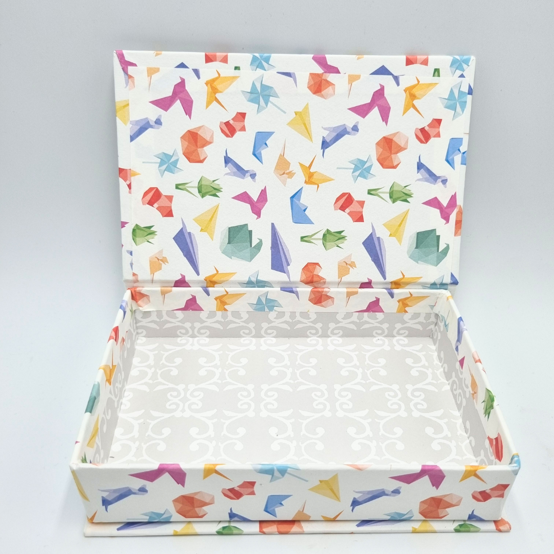 Set scatola portabiglietti e penna rosa