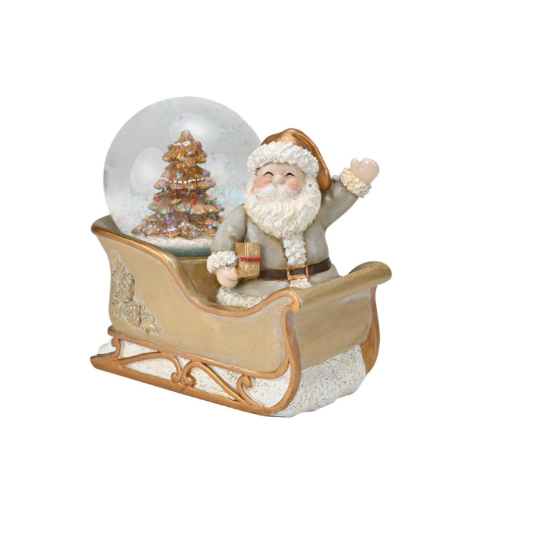 Slitta Babbo Natale con water ball Wald