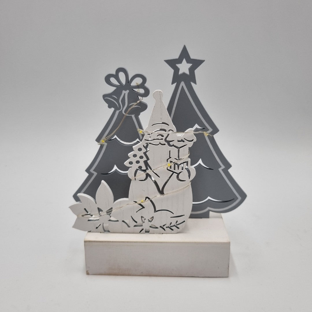 Set due quadretti Natale Wald Babbo Natale e pupazzo di neve