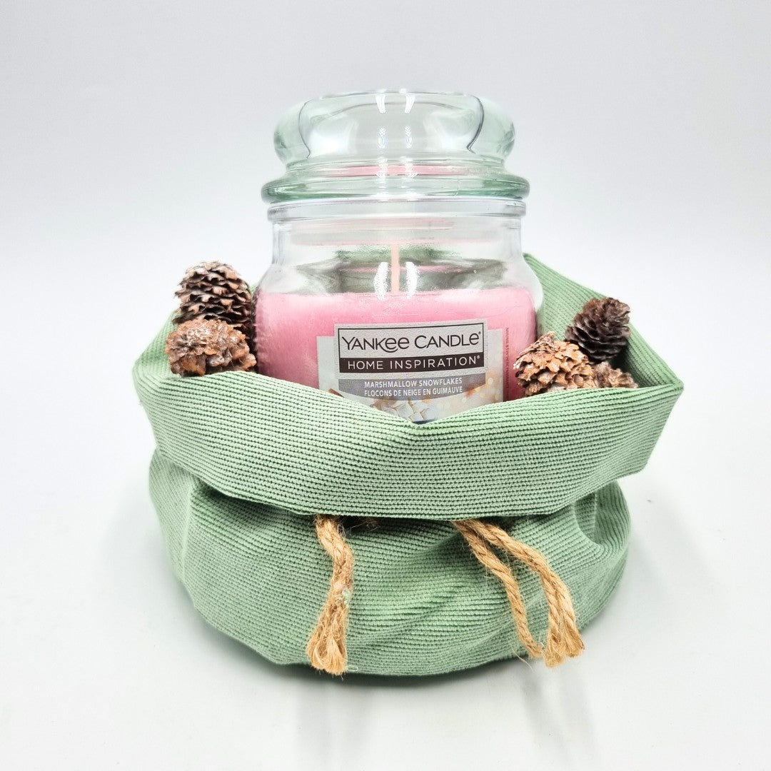 Yankee Candle con sacchetto in stoffa