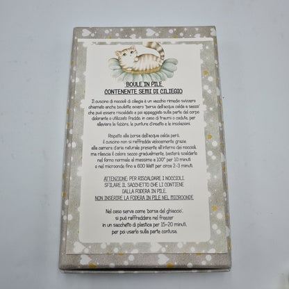 Boule scaldamani e tazza decoro vischio
