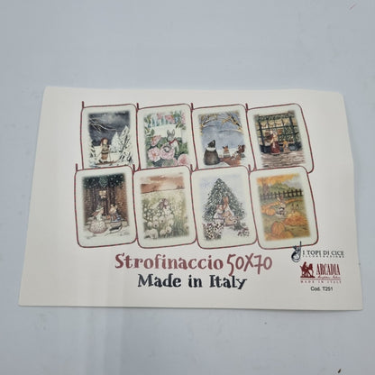 Set Natale con tagliere, pigna e strofinaccio "neve"