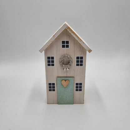Centrotavola natalizio casetta in legno