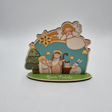 Presepe in legno artigianale