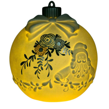 Lampada led sfera grande argento e blu