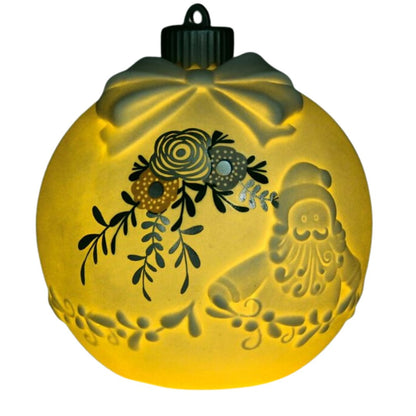 Lampada led sfera grande argento e blu