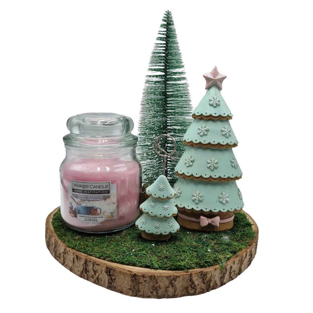 Yankee Candle centrotavola Natale rosa