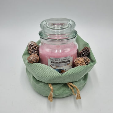 Yankee Candle con sacchetto in stoffa